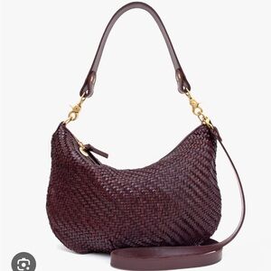 Clare V Plum Woven Moyen Messenger